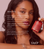 Daily collagen supplement capsules for women